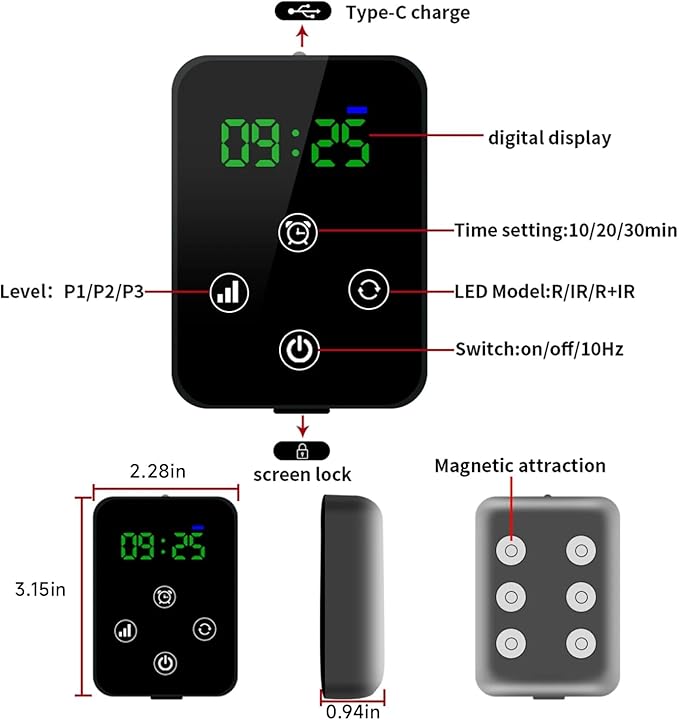 MEGELIN Rechargeable LED Belt