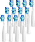 4 Pcs Electric Toothbrush Heads Compatible with Fairywill D7/D8/FW507/FW508/FW551/917/959/SG-E9(12pcs White)