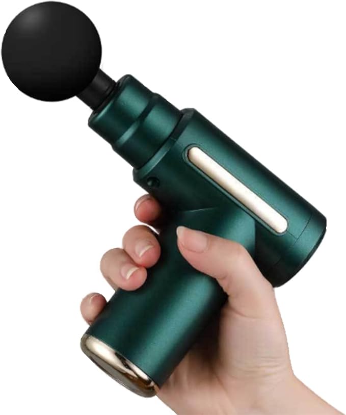 DIGAO Fascia Gun - Muscle Massage Gun - Handheld Deep Tissue Massager - Percussion Chiropractic Massager with 6 Adjustable Speeds and 4 Heads for Athletes to Relief Pain and Relax (Black)