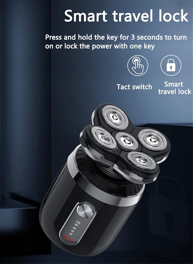 Head Shavers for Men Men’s 5-in-1 Electric Head Shaver Waterproof Electric Razor Rechargeable Wet and Dry Mens Grooming Kit Head Shaver