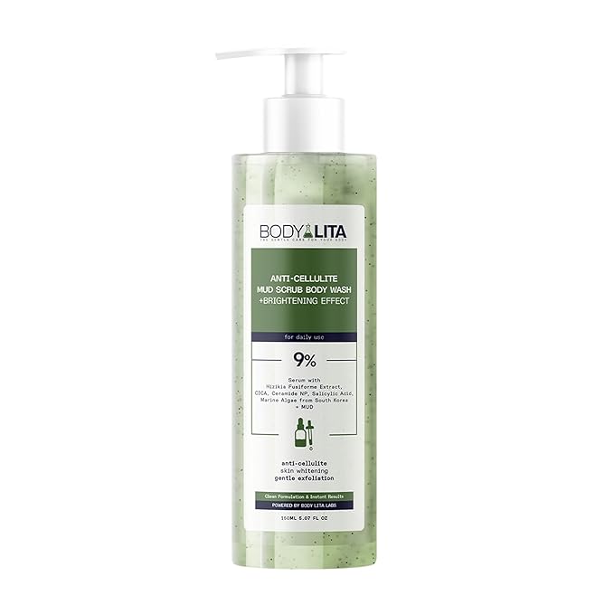 Anti Cellulite Mud Scrub Body Wash Gentle Exfoliating Improves Skin Texture Provides a Smoother Look 5.07 Fl Oz (1)