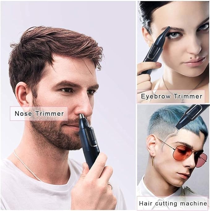 Ear Nose Hair Trimmer for Men Women USB Rechargeable Electric Facial Hair Trimmer with Stainless Steel Blades Professional Waterproof for Nose Ear Eyebrow Beard