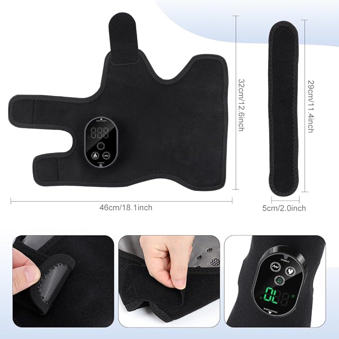 Foot Renew Ankle Massager for Neuropathy Ankle Heating Pad with Massage Foot Heel Pain Relief 6 Heat Levels &amp 3 Vibration Modes