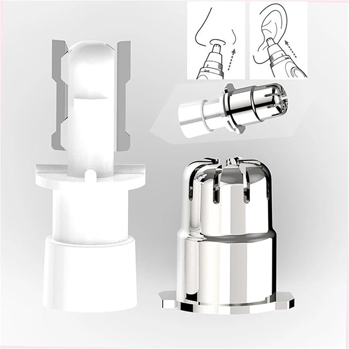1PCS Nose Trimmer Heads Nose Hair Cutter Replacement Head 3-in-1 Shaver(White 1pcs)