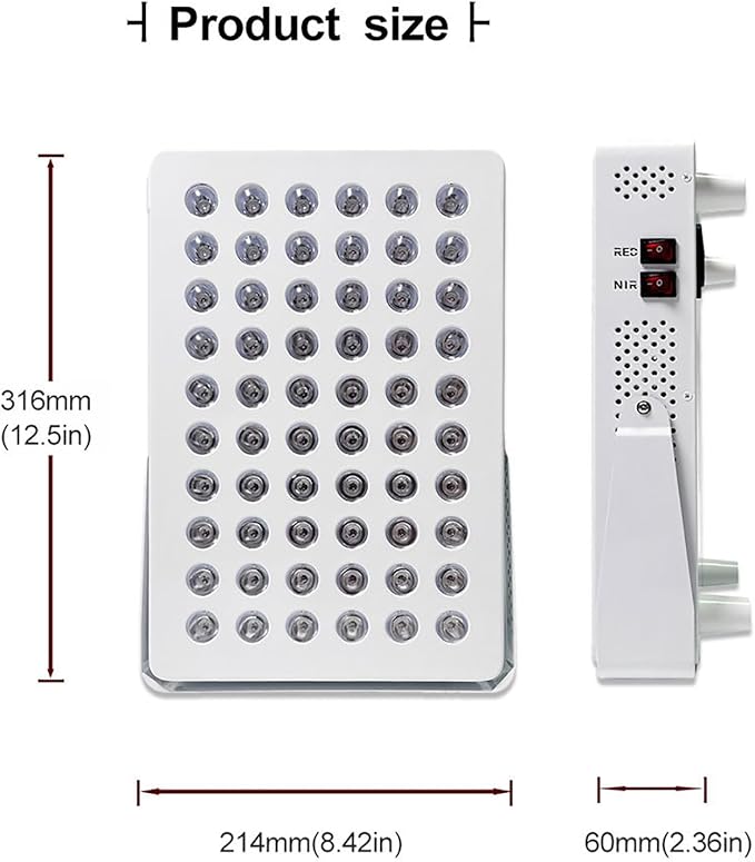 GOURIXIN Red Light Therapy at Home for Face Body 5 Wavelengths 630nm 660nm 810nm 830nm 850nm Clinical Grade Near Infrared Light Device Therapy Panel with Stand