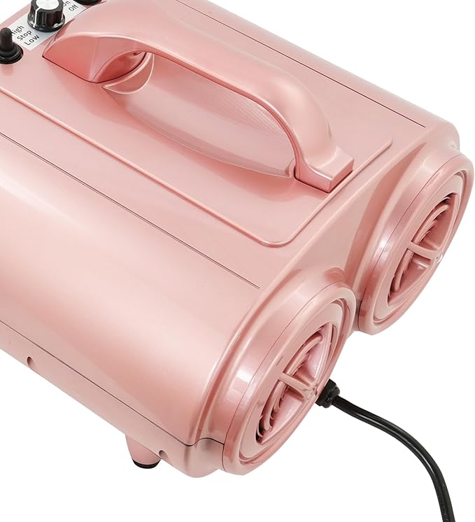 Pet Grooming Hair Dryer 3600W Dual Motor Dog Dryer Blower with Adjustable Speed &amp Temperature High Velocity Pet Hair Dryer for Large &amp Small Dogs Includes Nozzles &amp Flexible Hose