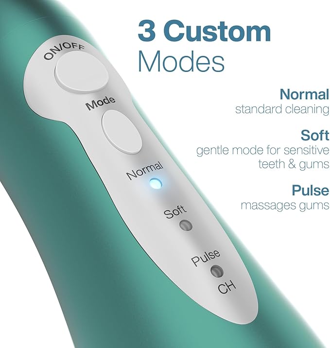 AquaSonic Water Flosser - Cordless Rechargeable Water Flossers for Teeth Cleaning - Waterproof Aqua Flosser Portable Oral Irrigator for Dental Cleaning with 5 Jet Tips – Braces Home Travel