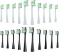 Replacement Brush Head for Oclean Electric Toothbrush Soft Bristle X/X PRO/ Z1 Brushes Replaceable fit for O-Clean Sonic(10 White 10 Black)