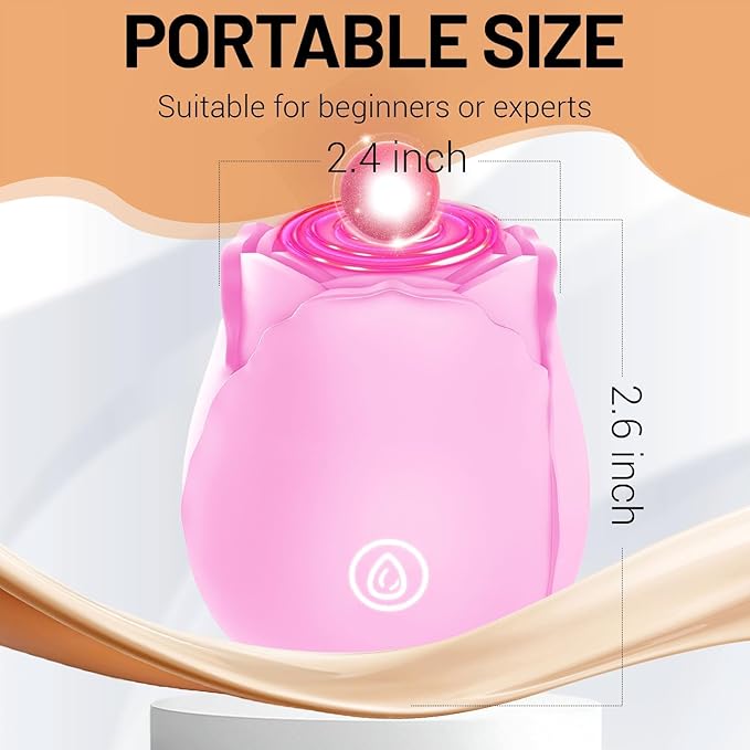 2026 Newly Portable Vibrating Massager -Clitioral Sucker Relaxes Muscles Viboators Toy 10 Modes Couples - for Body and Back Foot Personal for Sports Massage Adult Tools Relaxation H8955 (Pink)