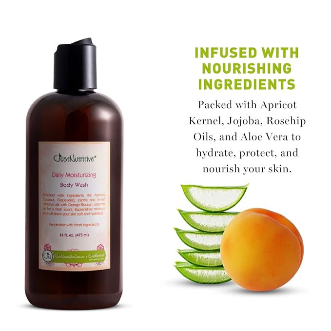 Just Nutritive Daily Moisturizer Body Wash | Best Body Wash For Your Skin | Leaves Skin Refreshed