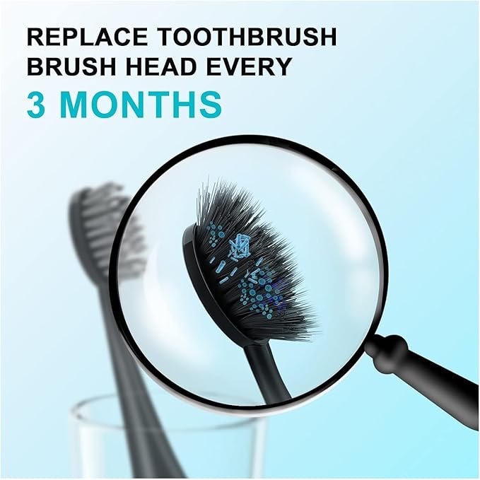 5/10pcs Compatible for Electric Toothbrush Head(10pcs Black)