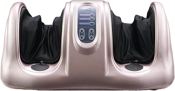 Premium Foot Massager Deep Kneading and Rolling with Remote Control Shiatsu Nodes Soft Silicone Palms Ergonomic Design for Feet Ankles Calves and Legs 7 Massage Modes Ideal Gift