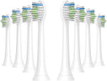 4pcs Replacement Brush HeadCompatible for PH Sonic Care Diamondclean Electric Toothbrush(5 White 5Black)