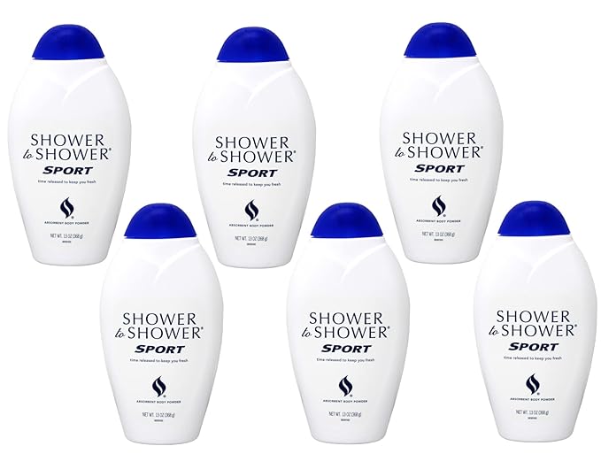 Shower To Shower Powder 13 oz Sport 6-Pack