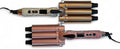 Glitz &amp Glam Bling Triple Barrel Hair Waver Rose Gold