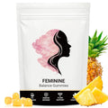 Feminine Balance Gummies for Women's pH Balance | Hawaiian Pineapple Flavor with Vaginal Probiotics &amp Vitamins for Internal Balance Comfort Freshness &amp Confidence Support