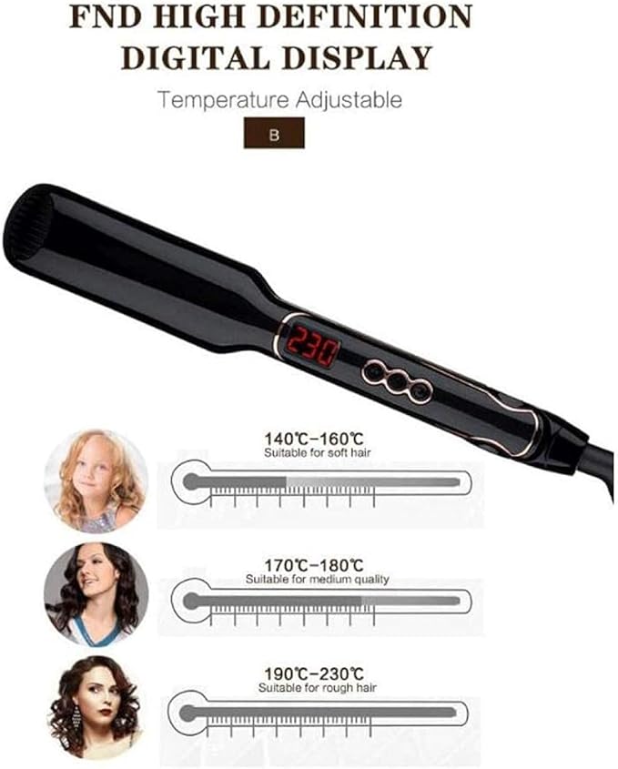 Curling Tongs Curling Iron-Curling Iron and Straightening Dual-Purpose Electric Rail Will Not Damage The Hair Root-a Kind for Hair Styling Hair Straig