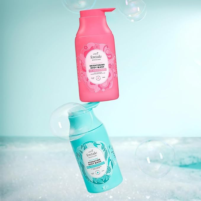 Body Washes (Pack of 2) | With Glycolic Acid Niacinamide Ceramides &amp Hyaluronic Acid | 6+ hrs Odour Control | Long Lasting Fragrance | Body Wash for Women &amp Men | All Skin Type | 250 ml