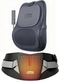 Up &amp Down Shiatsu Back Massager with Heat &amp Cordless Heating Pad Set