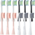 12PCS Replacement Brush Heads Compatible for Oclean X/X PRO/ Z1/ F1/ One/Air 2 /SE Sonic Electric Toothbrush Soft Bristle Nozzles(12pcs Pink)