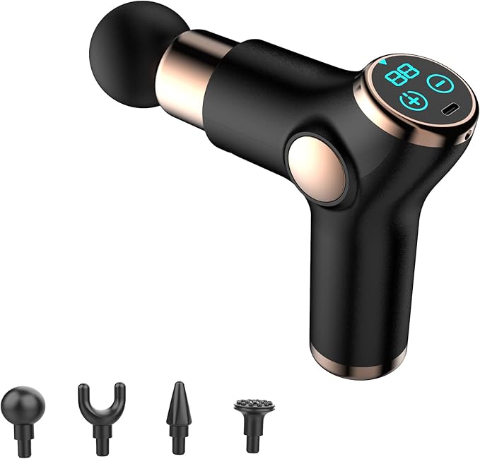 Electric Back Massager Handheld Deep Massage Tool for Full Body Muscle Relaxation Cordless Rechargeable with Multiple Speeds