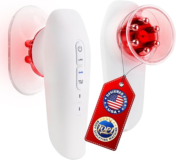 4-in-1 Body Sculpting MachinePortable Cellulite Massager Tool Body Contouring Machine for Belly Waist Arms Leg Massage