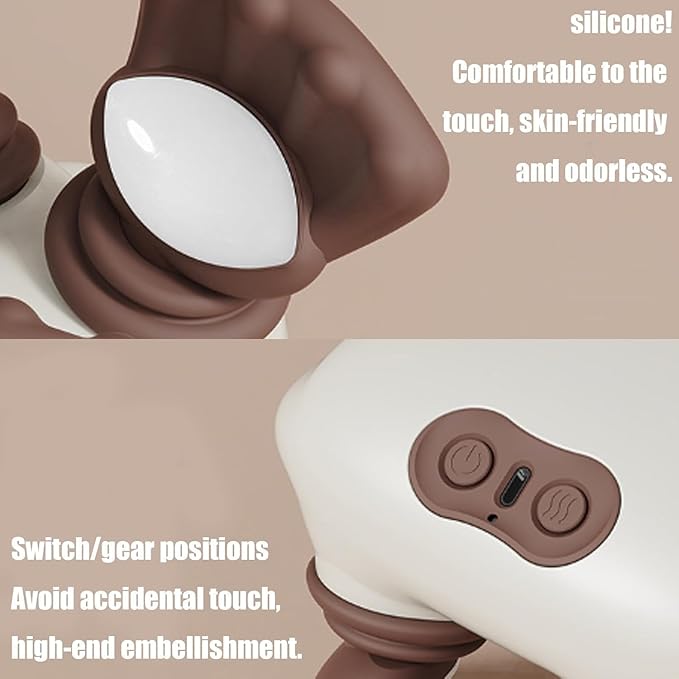 Heated Neck Massager Electric Shiatsu Neck and Back Massager 3 Massage Modes Portable Rechargeable Deep Tissue Pain Relief for Real Hands Massage on Neck Back Shoulder