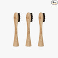 Sustainable Tomorrow Zen Bamboo Toothbrush Replacement Head – 3 Pack | Eco-Friendly Bamboo Bristles Head | Sustainable Plastic-Free Oral Care | Compatible with Zen Toothbrush