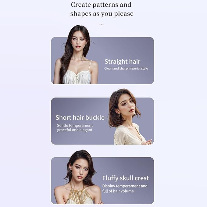 Hair Straightener - Portable Straightening Brush Cordless USB Rechargeable Styling Tool | Ceramic Hairdressing Comb For Travel Blowout Holiday Salon Home Wedding Bridal Spa Party Summer Holiday Daily