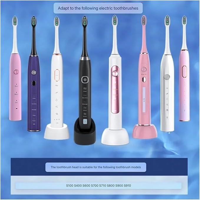 Replacement Toothbrush HeadsCompatible for Hyundai X100/Sarmocare S100 S200 S600 S700 S800 S900 S710 S820 S910(16pcs White)