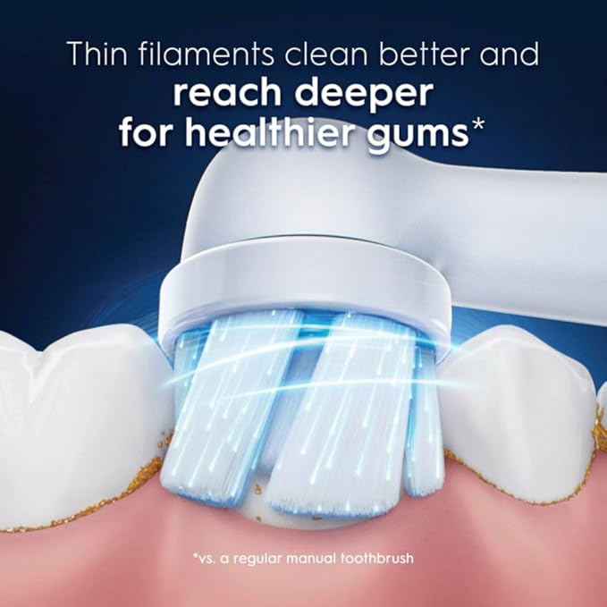 Oral-B iO Series Gentle Care Electric Toothbrush Replacement Brush Heads for an Oral-B Electric Toothbrush 4 Count White