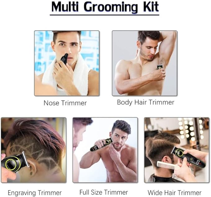 DESIAR Hair ClippersBeard Trimmer for Men 5 in 1 Electric Hair Clipper Multifunctional Trimmer for Men Electric Shaver for Mens Razor Nose Professional Trimmer