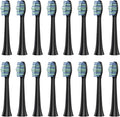 Replacement Toothbrush Head for Electric SN903/SNK01/SN601/SN801/ST903/ST901/ST905/ST802/SN-P1(16black Cleaning)