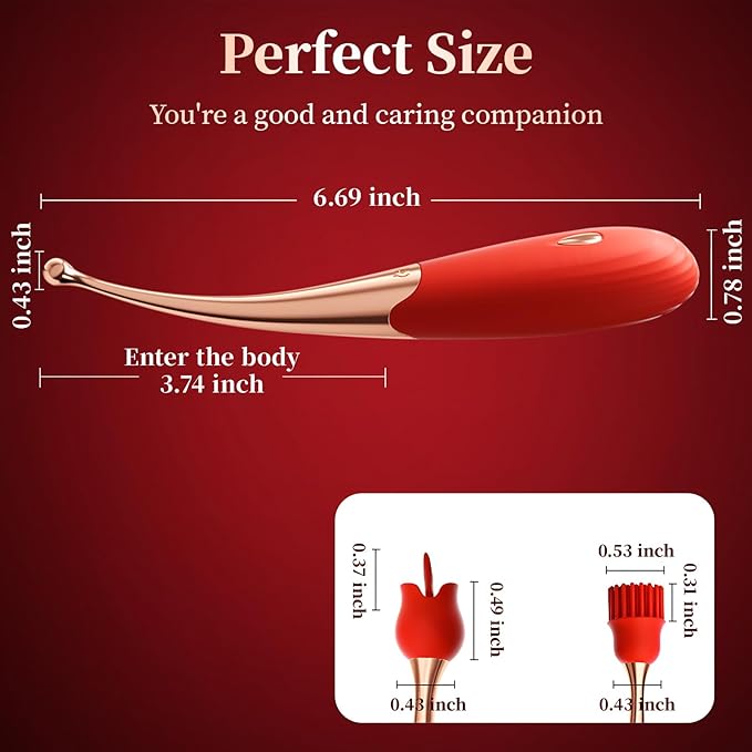 Portable Vibrating Massager -Clitioral Sucker Relaxes Muscles Viboatoars Toy 7 Modes Couples - for Body and Back Foot Silent Personal for Sports Adult Tools Relaxation 1104Q91 (red)