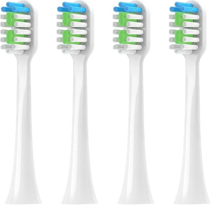 Compatible for Replacement Toothbrush Heads for Sarmocare S100 S200 S600 S700 S800 S900 S710 S820 S910 Electric for Hyundai X100(4pcs White)