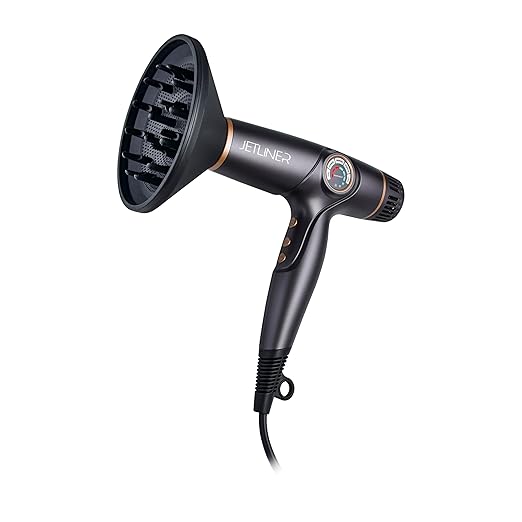 StyleCraft Professional Hair Dryer – Instinct-X with Brushless Motor &amp Digital Display Sage Lightweight Blow Dryer JetLiner x Silver Bullet with Digital Motor – Includes Nozzles &amp Diffuser