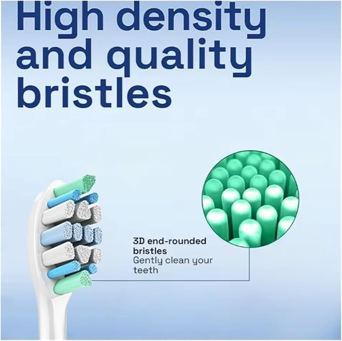 3Models Electric Toothbrush Head Compatible for with HX3/HX6/HX9 Series Models(8pcs White)