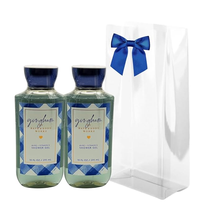 Bath &amp Body Works Gingham Shower Gel - Gift Pack for Holiday - Pack of 2
