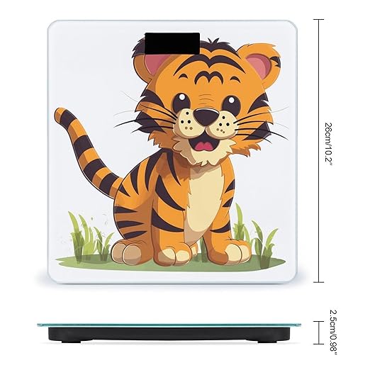 Spotted Tiger Scale for Body Weight Smart Scales Digital Bathroom Scale High Precision Weighing Scales with Large Display Weighing Machine for People