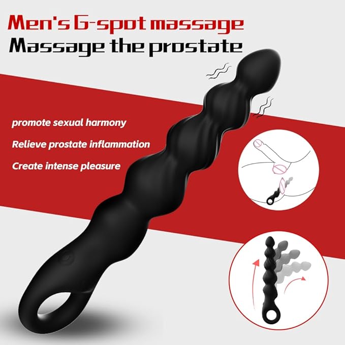 Prostrate Vibrating Massager -Clitioral Sucker Relaxes Muscles 12 Modes Viboators Toy Couples- for Body and Back Foot Silent Personal for Sports Massage Adult Tools Relaxation (Black) POW06