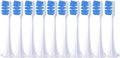 Replacement Brush Heads Compatible with Mijia T300 Replacement Electric Toothbrush Heads Nozzles Clean Protect Soft Bristle(10pcs Blue-D)