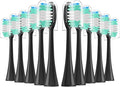 10 Pieces Electric Toothbrush Soft Bristle(Black)
