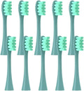 10PCS Vacuum Sealed Packed Replacement Brush HeadsCompatibility for Oclean X PRO/ Z1/ F1/ One/Air 2 /SE Soft Deep Cleaning(10pcs Green)