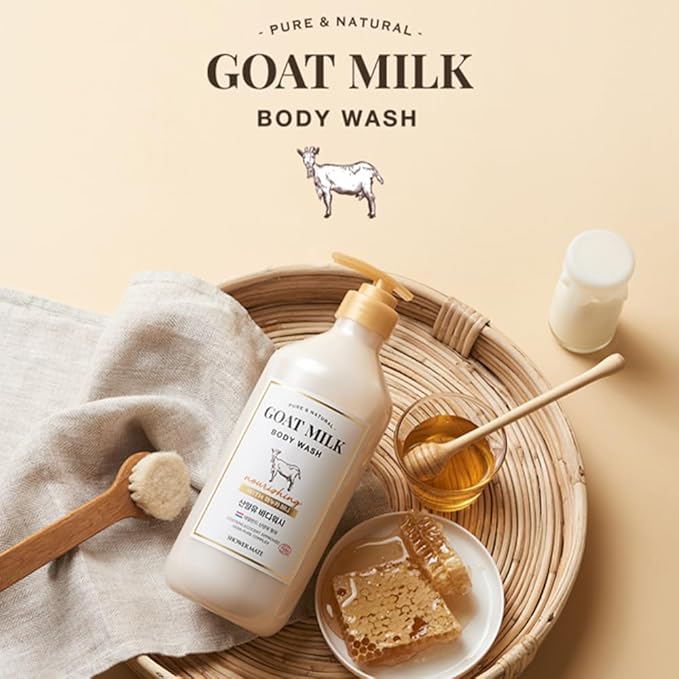 Goat Milk Body Wash Manuka Honey 27 fl oz / 800 ml (1 Pack)
