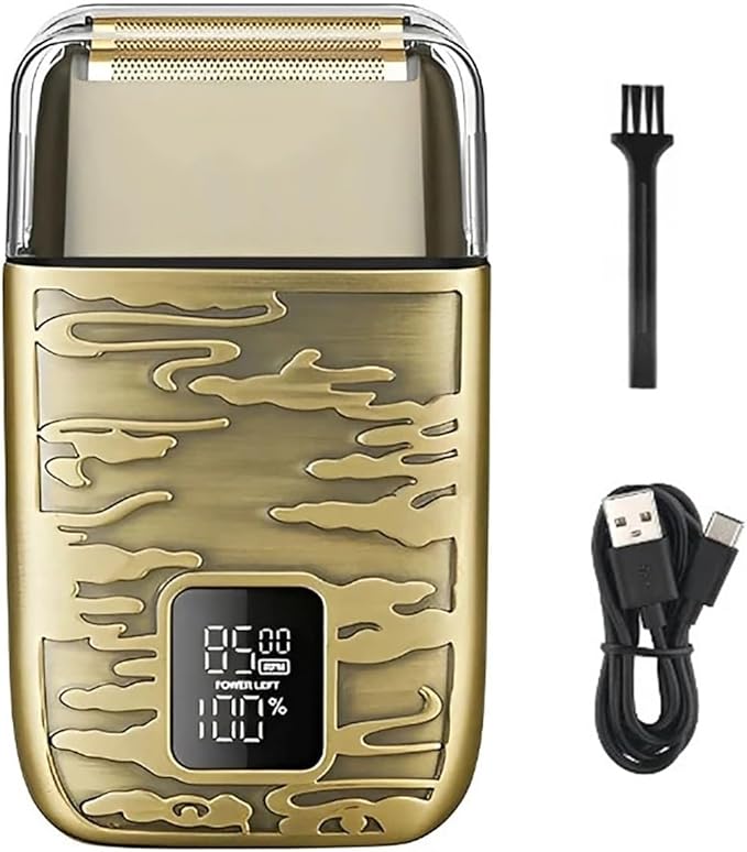 Head Shavers for Bald Men 3-Speeds Electric Razor Professional IPX6 Waterproof Metal Shell Beard Shaver with LCD Digital Display for Men
