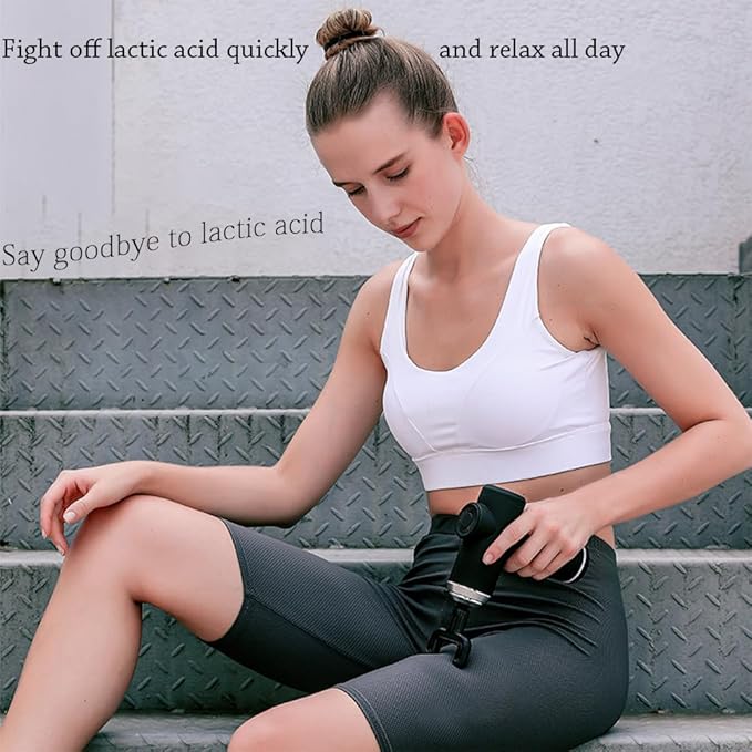 Massage Gun Massage Gun Deep Tissue for Athletes Professional Muscle Percussion Massage Gun Massager Gun for Shoulder Leg Back Body Pain Relief Quiet Portable Sport Massager Gifts for Him (white)