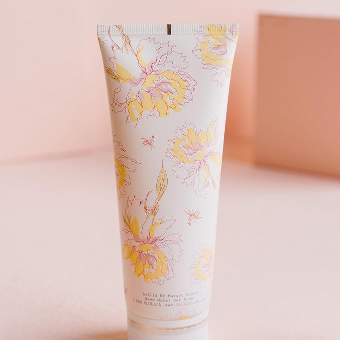LOLLIA Breathe Shower Gel 8 fl oz Peony &amp White Lily Luxury Shea Moisture Hydrating Women's Body Wash Delicate &amp Relaxing Scented Bath Soap for Self Care
