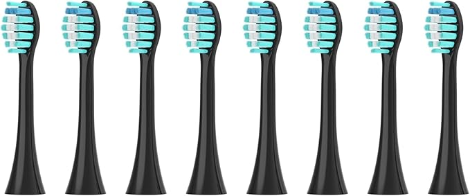Compatible for Electric Toothbrush Head 051B Cleaning Replacement Bristle Brush Heads Nozzles4/8/16pcs(8PCS Black)