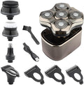 Head Shaver for Men 5 in 1 Men's Electric Shaver Beard Hair Trimmer 5D Floating Blade Head Electric Razor Multifunction Bald Head Shaving