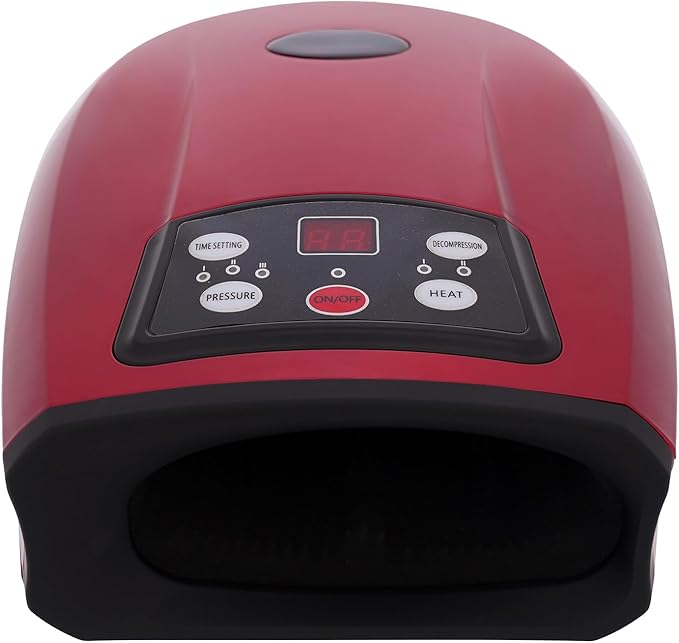 Hand Massager with Heat and Compression Finger Wrist and Palm Massager for Pain Relief Arthritis and Improved Circulation Gifts